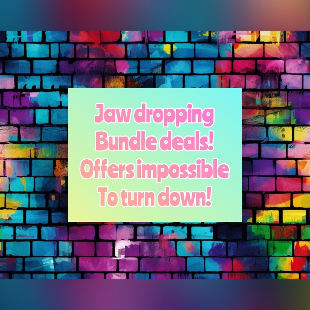 Colorful Brick Wall Art promo